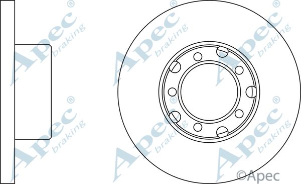 APEC BRAKING Тормозной диск DSK720